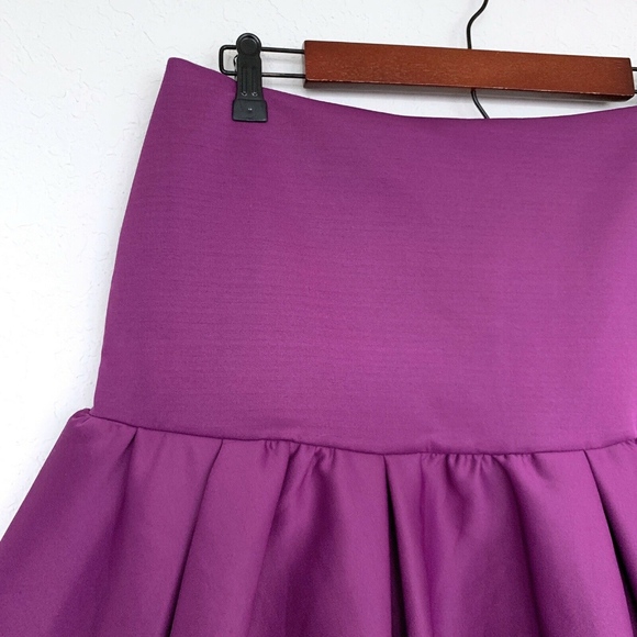 ASOS Purple Ruffle Drop Waist Mini Skirt - Picture 2 of 8